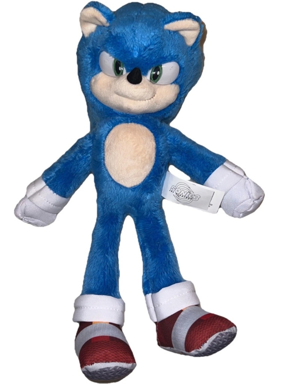 Sonic the‎ Hedgehog Plush 14” Blue Sega Stuffed Animal NWOT Minor Flaw